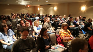 audience members during one of Penguicon's many Panels.